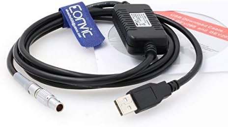Eonvic 0b 5 Pin USB Data Transfer Cable for Leica Total Station and Digital Theodolite Original GEV267