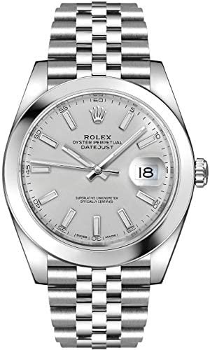 Rolex Datejust 41 Silver Dial Jubilee Bracelet Men's Watch 126300