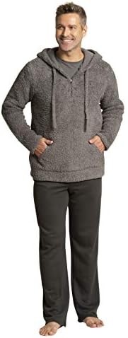 Barefoot Dreams CozyChic Men's Shearling Hoodie, Knit, Winter Clothes for Men