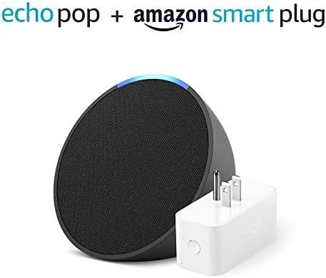 Echo Pop Charcoal with Amazon Smart Plug