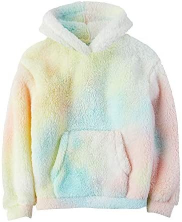 Boys Girls Sherpa Hoodies Fleece Hoodie Pullover Outfits for Kids