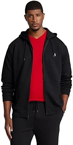 POLO RALPH LAUREN Big&Tall Double Kint Full Zip-Front Hoody Sweatshirt