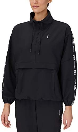 Fila Women's Demi Half Zip Stretch Woven Windbreaker