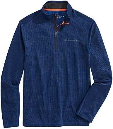 vineyard vines Men's Sankaty Quarter-Zip Pullover Sweater