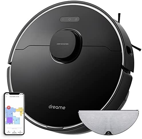 Dreametech L10 Pro Robot Vacuum Cleaner with Dual-Line LiDAR Navigation, 3D Obstacle Avoidance, 4000Pa Suction Multi-Level Mapping, Compatible with Alexa/App, Ideal for Pet Hair, Carpet, Hard Floors