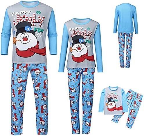Cbcbtwo Christmas Pajamas for Family 2022,Family Christmas Pjs Matching Sets Xmas Print Holiday Sleepwear Set for Mom Dad